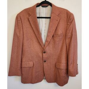 Jos. A. Bank Men's Rust Orange Tweed Sport Coat Blazer